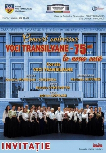 Concert Aniversar VOCI TRANSILVANE - 75 ani (+1) 